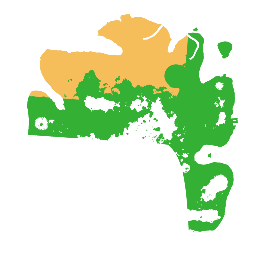 Biome Rust Map: Procedural Map, Size: 3000, Seed: 21548796