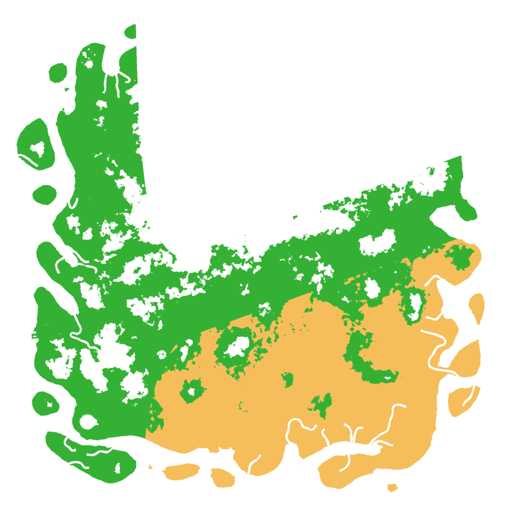 Biome Rust Map: Procedural Map, Size: 6000, Seed: 1247561404