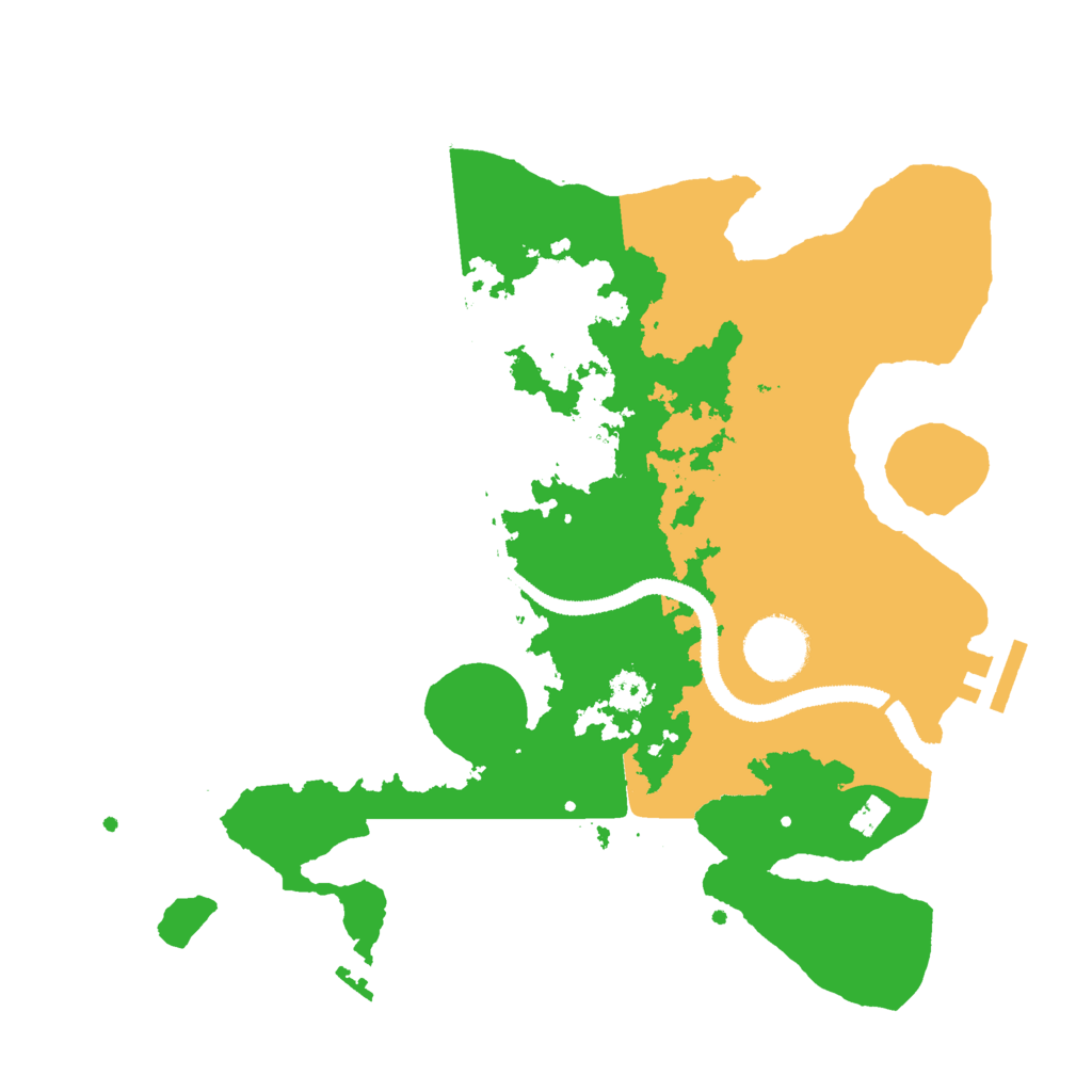 Biome Rust Map: Procedural Map, Size: 3000, Seed: 15214