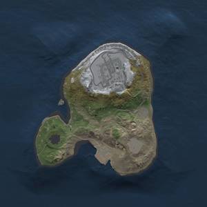 Thumbnail Rust Map: Procedural Map, Size: 1666, Seed: 1, 4 Monuments