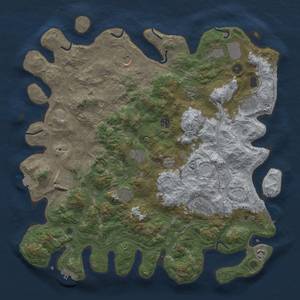 Thumbnail Rust Map: Procedural Map, Size: 4500, Seed: 65489, 19 Monuments