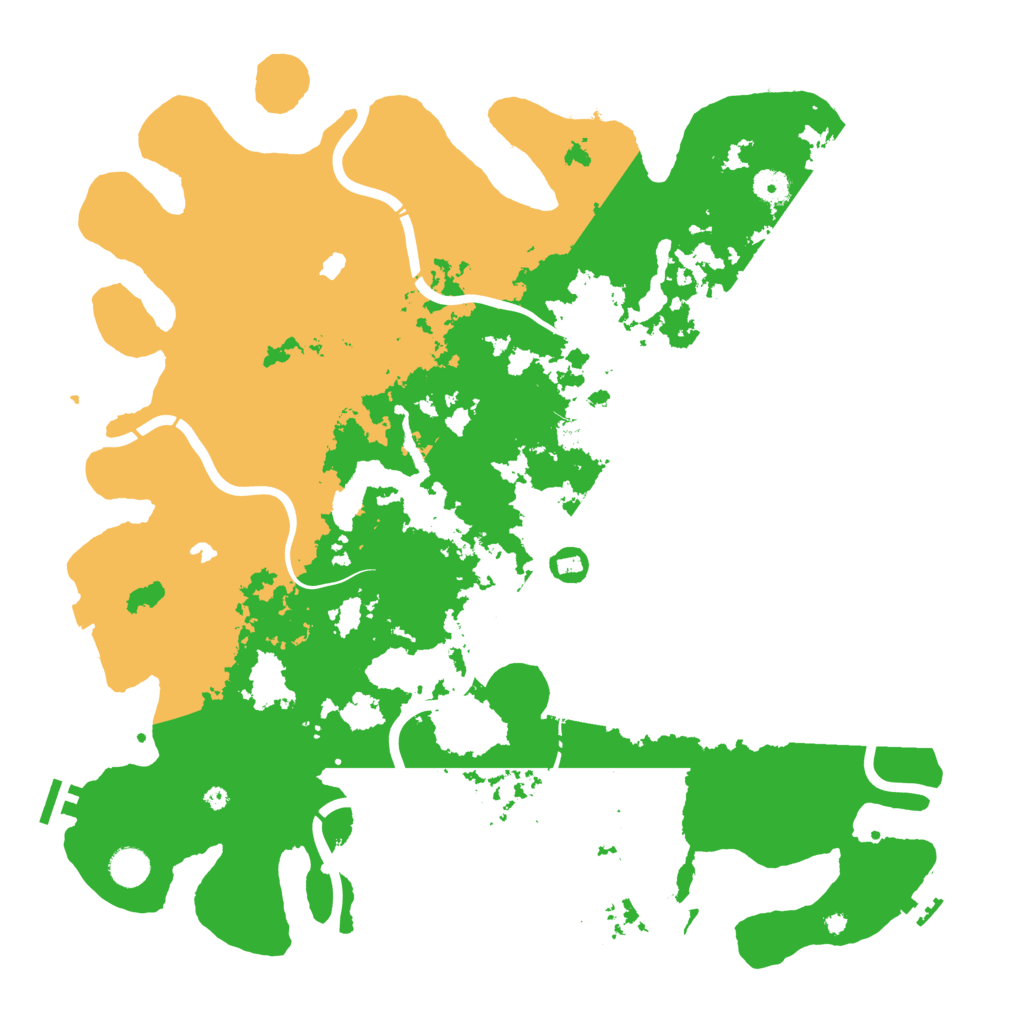 Biome Rust Map: Procedural Map, Size: 4500, Seed: 65489