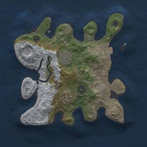 Thumbnail Rust Map: Procedural Map, Size: 2500, Seed: 6666666, 7 Monuments