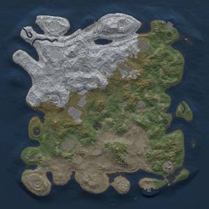 Thumbnail Rust Map: Procedural Map, Size: 4000, Seed: 254346371, 18 Monuments