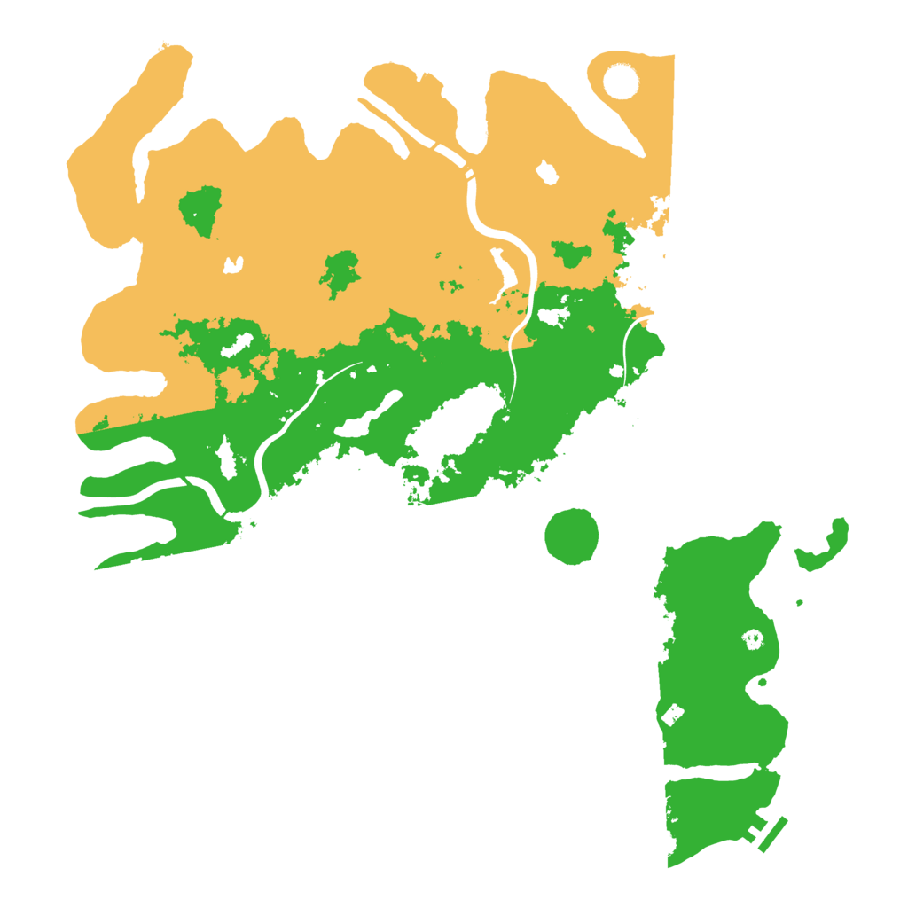 Biome Rust Map: Procedural Map, Size: 4500, Seed: 5276431