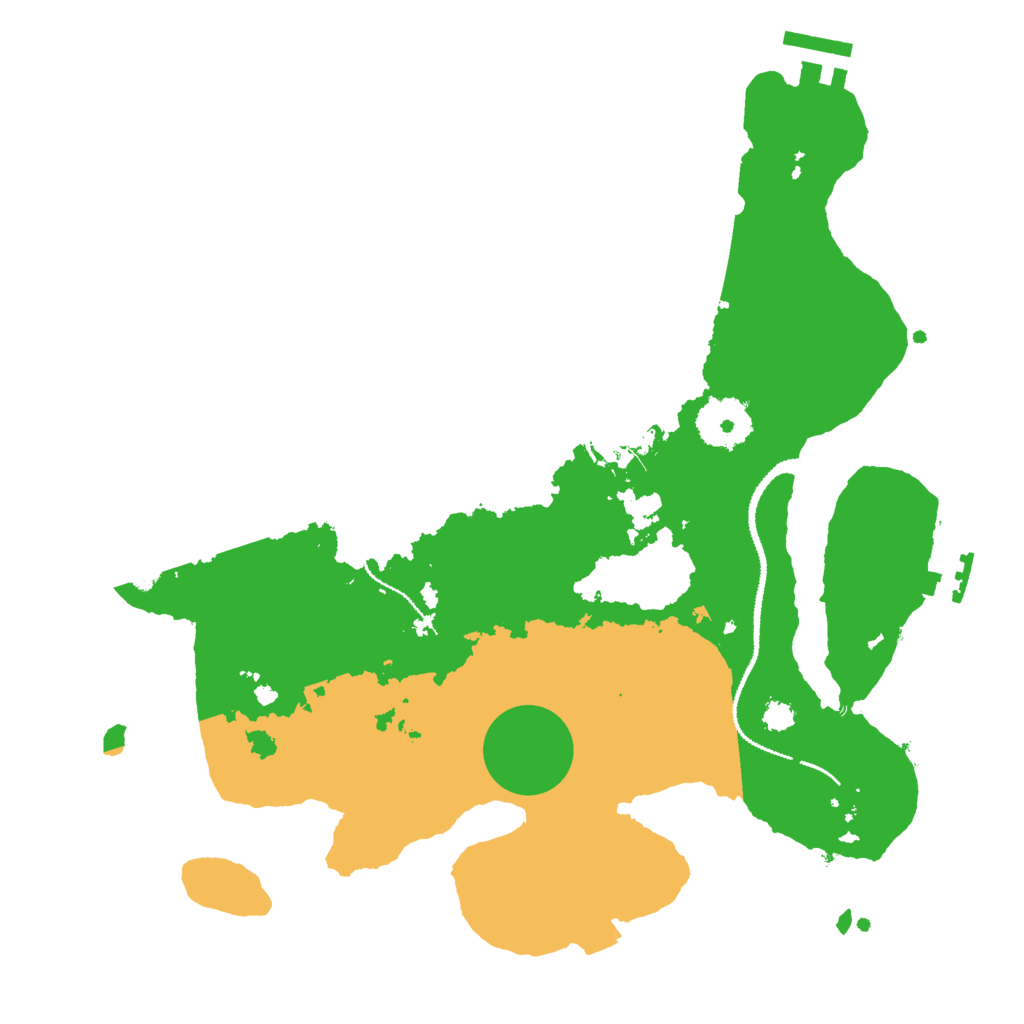 Biome Rust Map: Procedural Map, Size: 3000, Seed: 16459