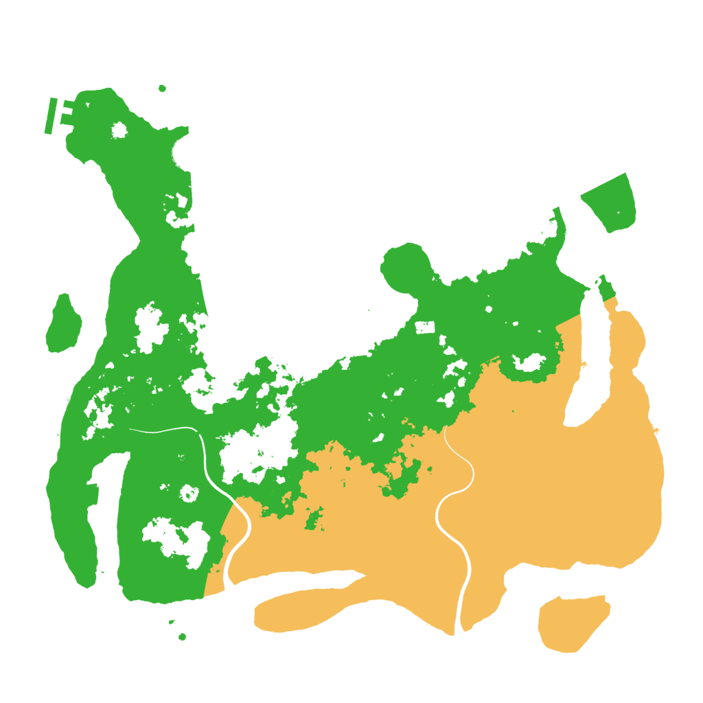 Biome Rust Map: Procedural Map, Size: 3900, Seed: 57278398