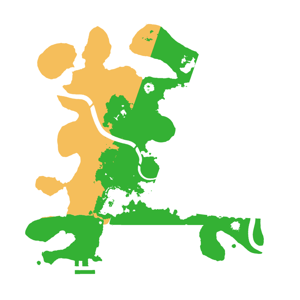 Biome Rust Map: Procedural Map, Size: 3000, Seed: 27101