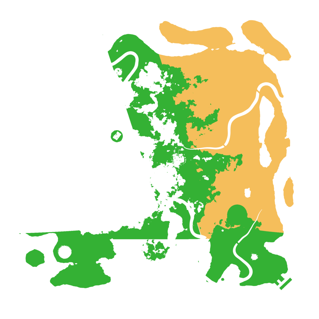 Biome Rust Map: Procedural Map, Size: 4300, Seed: 65411147
