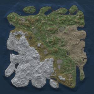 Thumbnail Rust Map: Procedural Map, Size: 4500, Seed: 1864300233, 19 Monuments