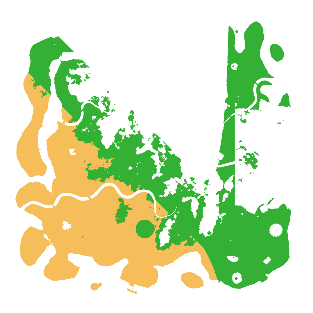 Biome Rust Map: Procedural Map, Size: 4500, Seed: 1107974120