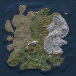 Thumbnail Rust Map: Procedural Map, Size: 3500, Seed: 359849782, 16 Monuments