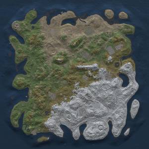 Thumbnail Rust Map: Procedural Map, Size: 4500, Seed: 177218704, 19 Monuments