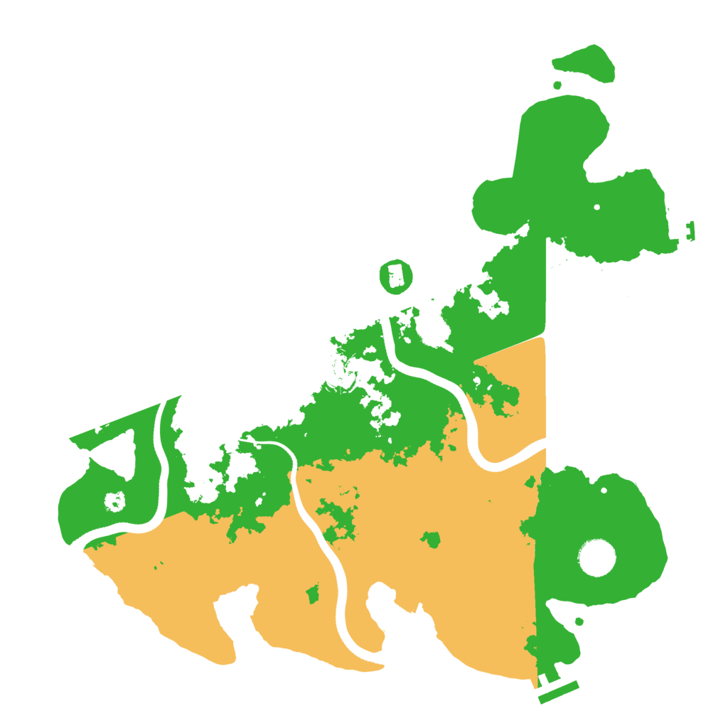 Biome Rust Map: Procedural Map, Size: 3500, Seed: 2140993790