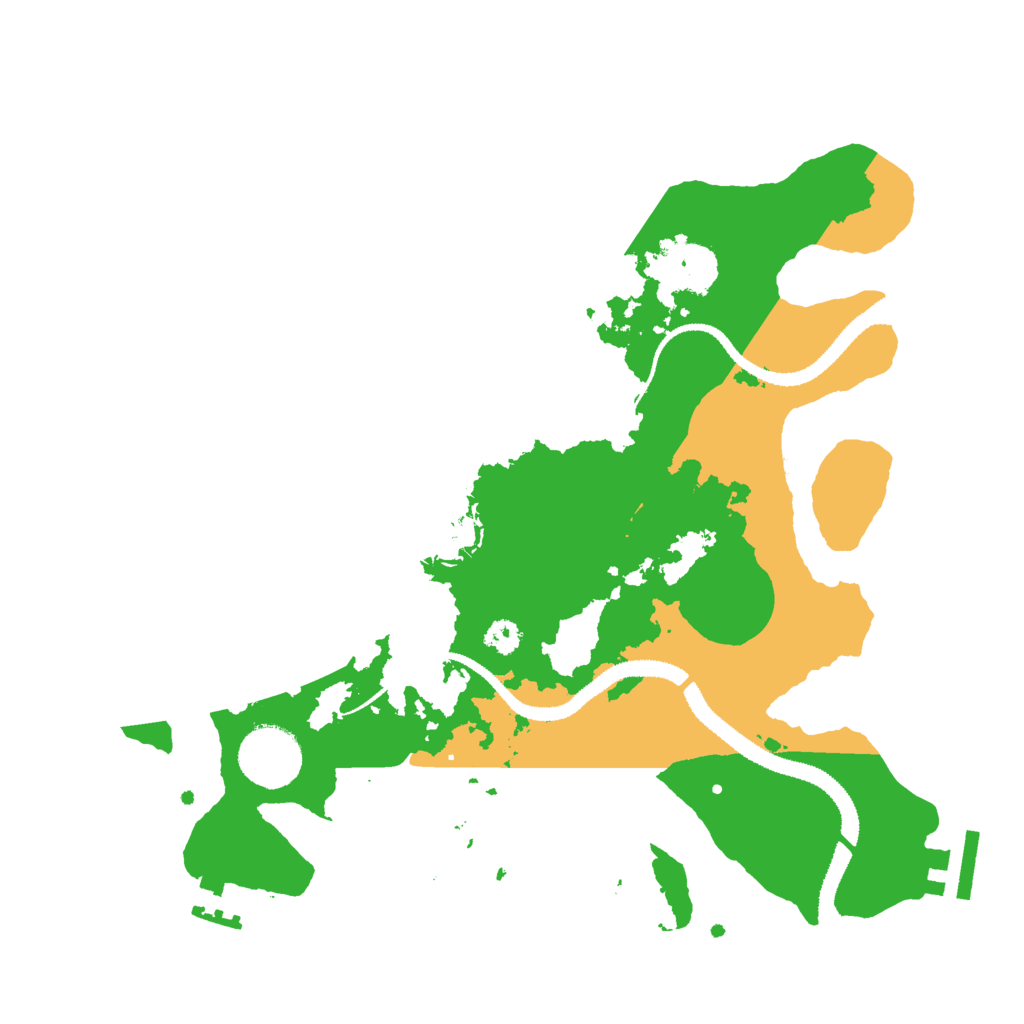 Biome Rust Map: Procedural Map, Size: 3000, Seed: 879214938