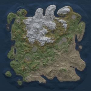 Thumbnail Rust Map: Procedural Map, Size: 4500, Seed: 1968855756, 19 Monuments