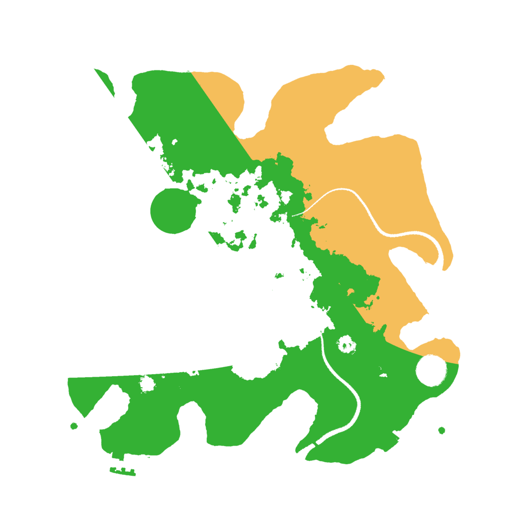Biome Rust Map: Procedural Map, Size: 3000, Seed: 1316596876