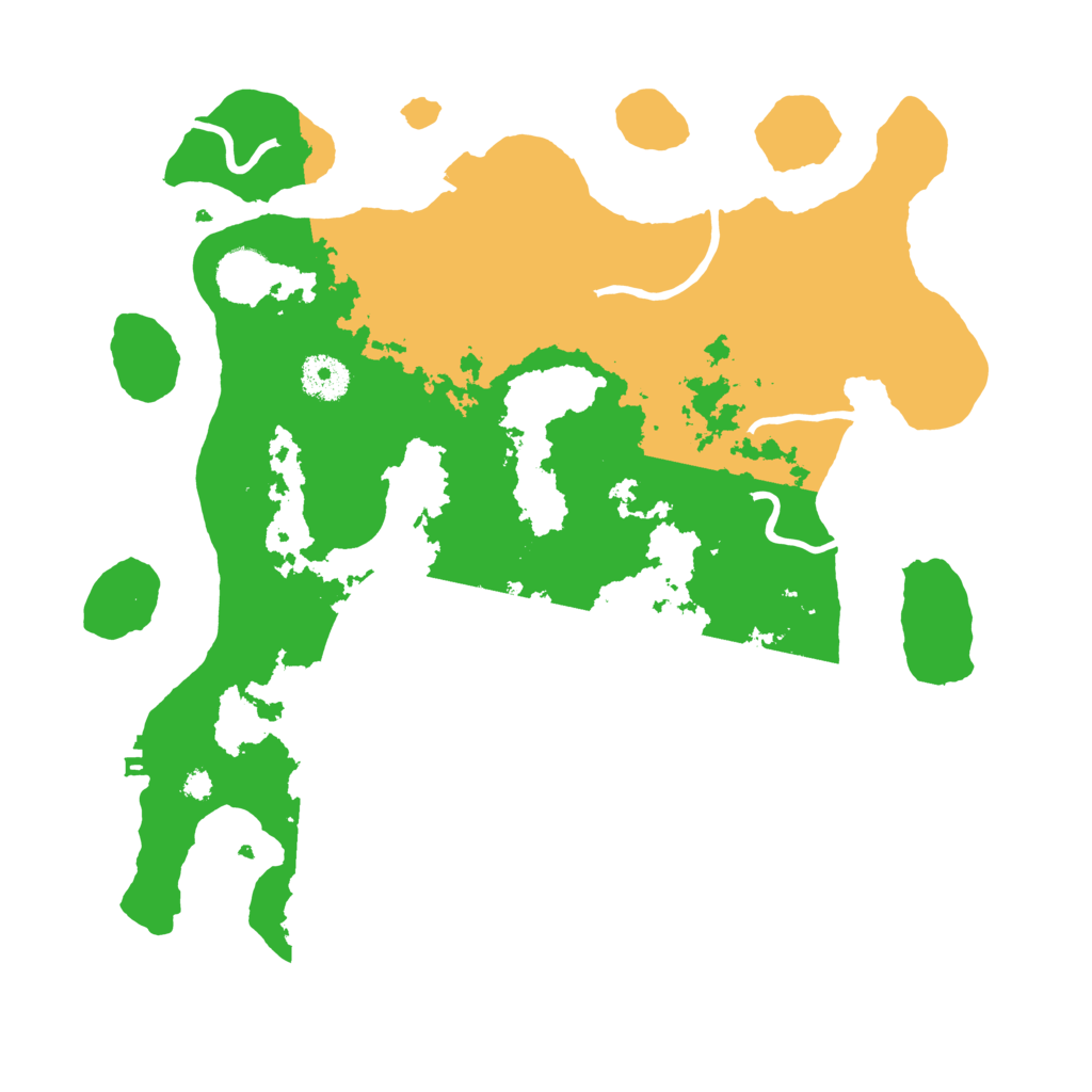 Biome Rust Map: Procedural Map, Size: 3500, Seed: 439361906