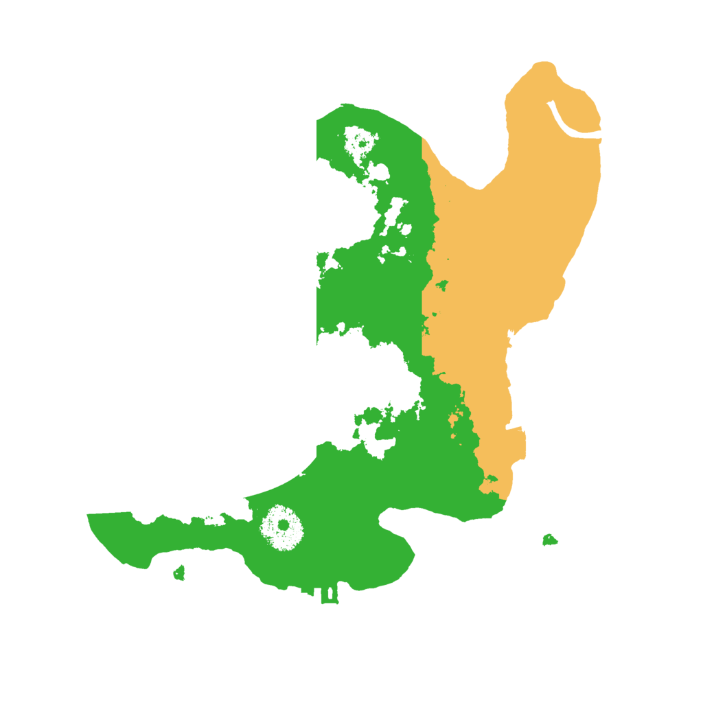 Biome Rust Map: Procedural Map, Size: 2500, Seed: 1266827164