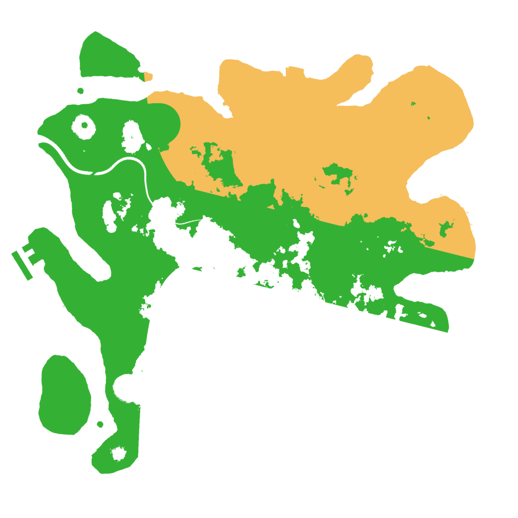 Biome Rust Map: Procedural Map, Size: 3300, Seed: 883716875