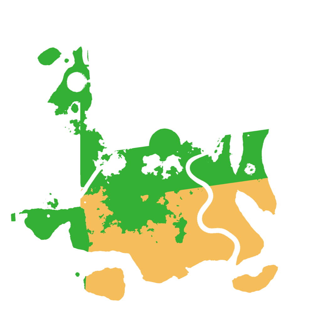 Biome Rust Map: Procedural Map, Size: 3000, Seed: 68888