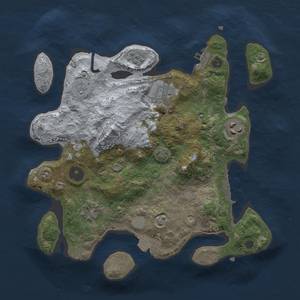 Thumbnail Rust Map: Procedural Map, Size: 3000, Seed: 11448, 12 Monuments