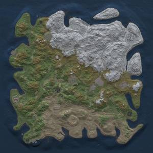 Thumbnail Rust Map: Procedural Map, Size: 4500, Seed: 7414, 18 Monuments