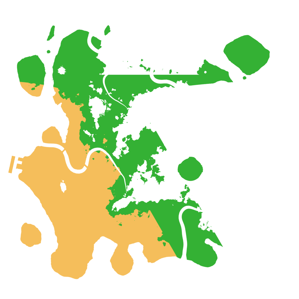 Biome Rust Map: Procedural Map, Size: 3500, Seed: 61523772