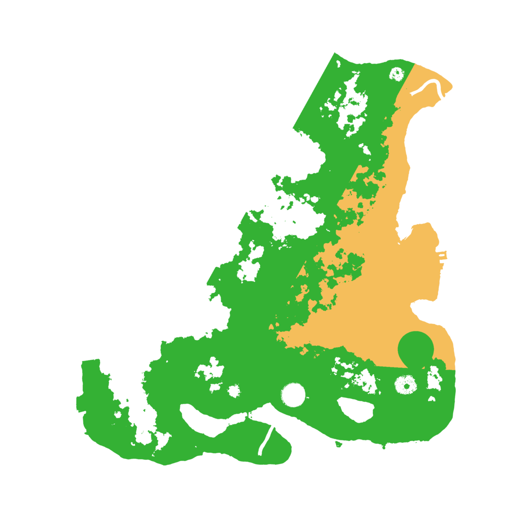 Biome Rust Map: Procedural Map, Size: 3700, Seed: 62381048