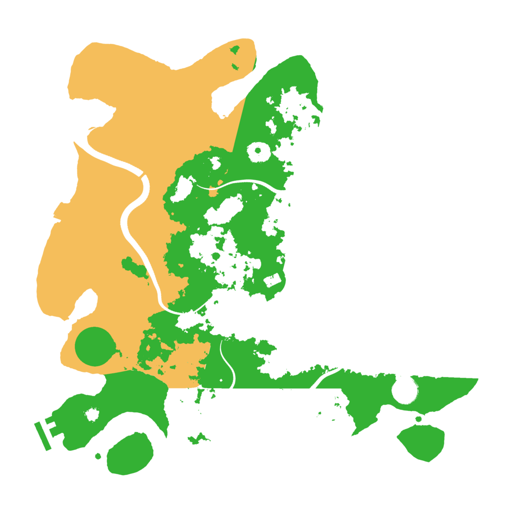 Biome Rust Map: Procedural Map, Size: 3500, Seed: 12345521