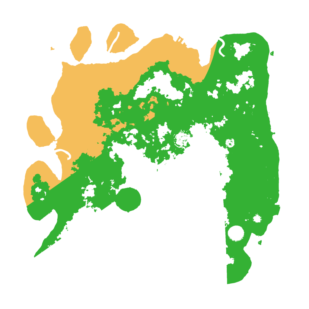 Biome Rust Map: Procedural Map, Size: 3500, Seed: 18782