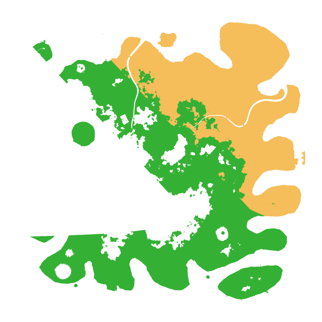 Biome Rust Map: Procedural Map, Size: 3700, Seed: 885126566