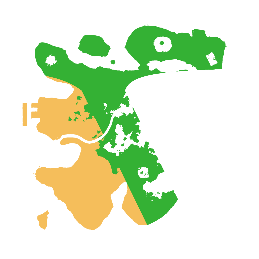 Biome Rust Map: Procedural Map, Size: 2300, Seed: 1988789500