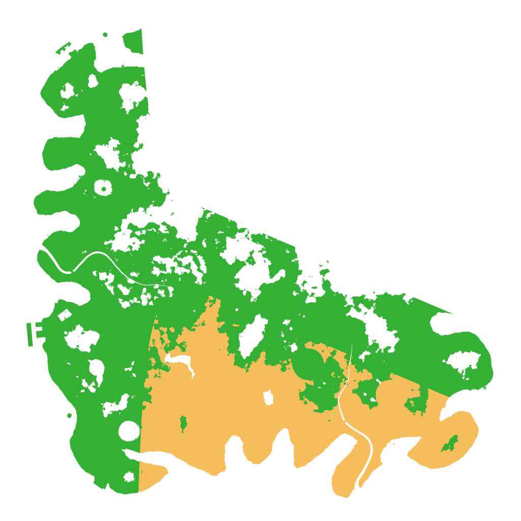 Biome Rust Map: Procedural Map, Size: 4500, Seed: 322207536