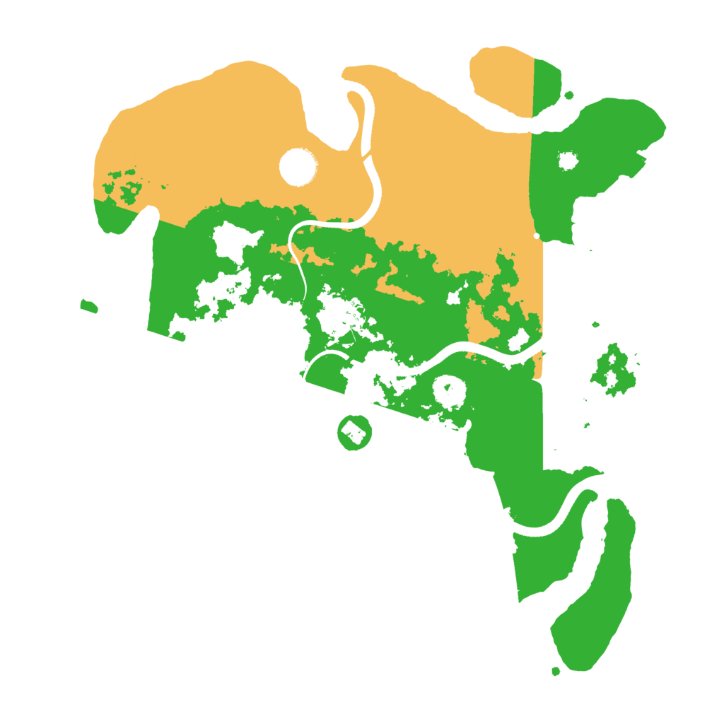 Biome Rust Map: Procedural Map, Size: 3400, Seed: 78256172