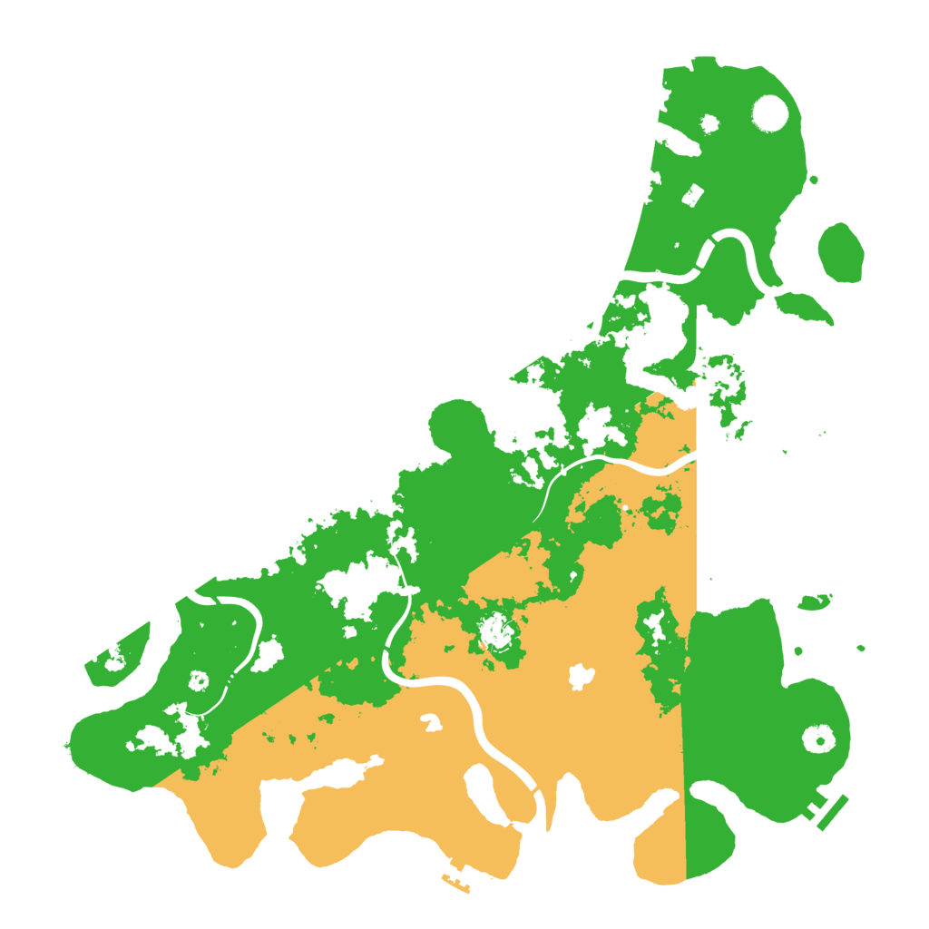 Biome Rust Map: Procedural Map, Size: 4500, Seed: 215745150