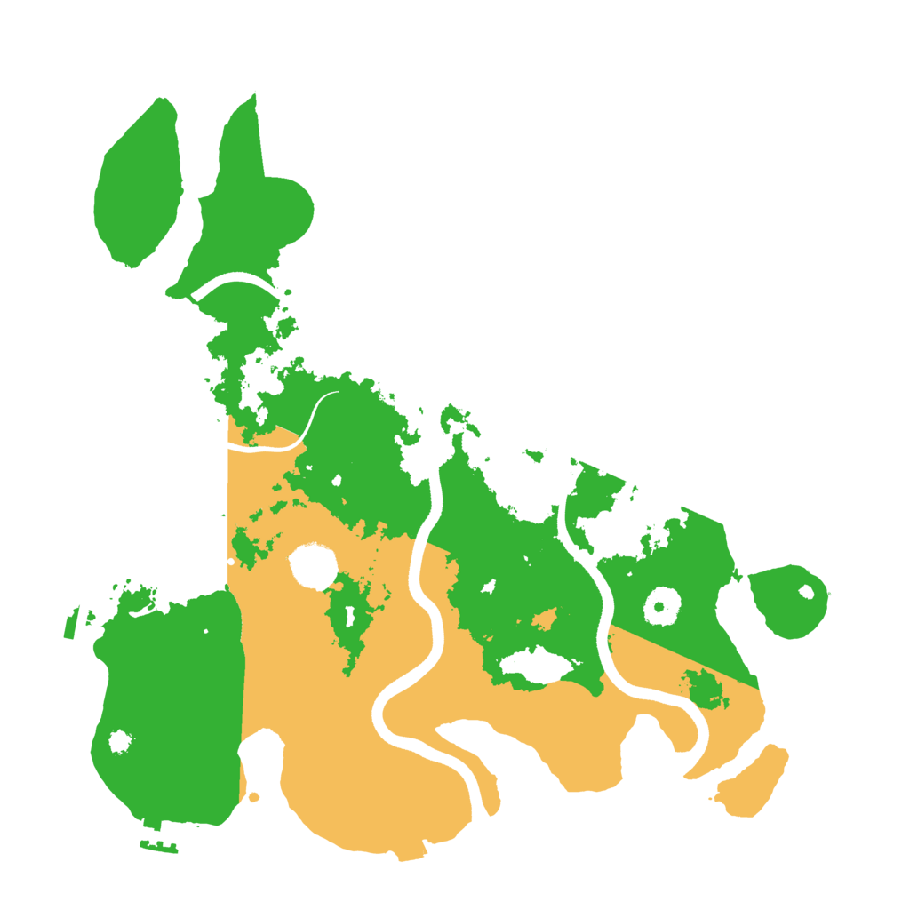 Biome Rust Map: Procedural Map, Size: 3600, Seed: 92