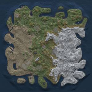 Thumbnail Rust Map: Procedural Map, Size: 4500, Seed: 855680, 19 Monuments