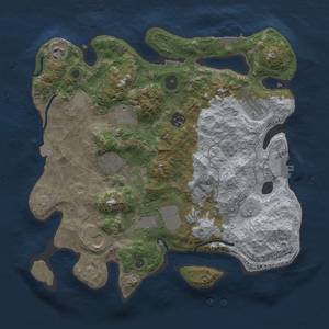 Thumbnail Rust Map: Procedural Map, Size: 3500, Seed: 247582935, 16 Monuments