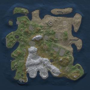 Thumbnail Rust Map: Procedural Map, Size: 3500, Seed: 556632444, 17 Monuments