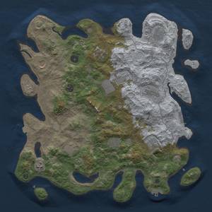 Thumbnail Rust Map: Procedural Map, Size: 4000, Seed: 1011, 19 Monuments