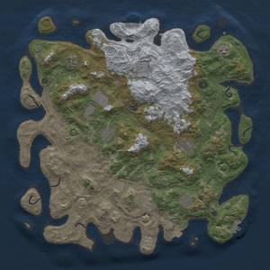 Thumbnail Rust Map: Procedural Map, Size: 4500, Seed: 1085992279, 19 Monuments