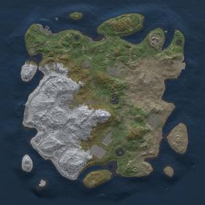 Thumbnail Rust Map: Procedural Map, Size: 3500, Seed: 1405135579, 14 Monuments