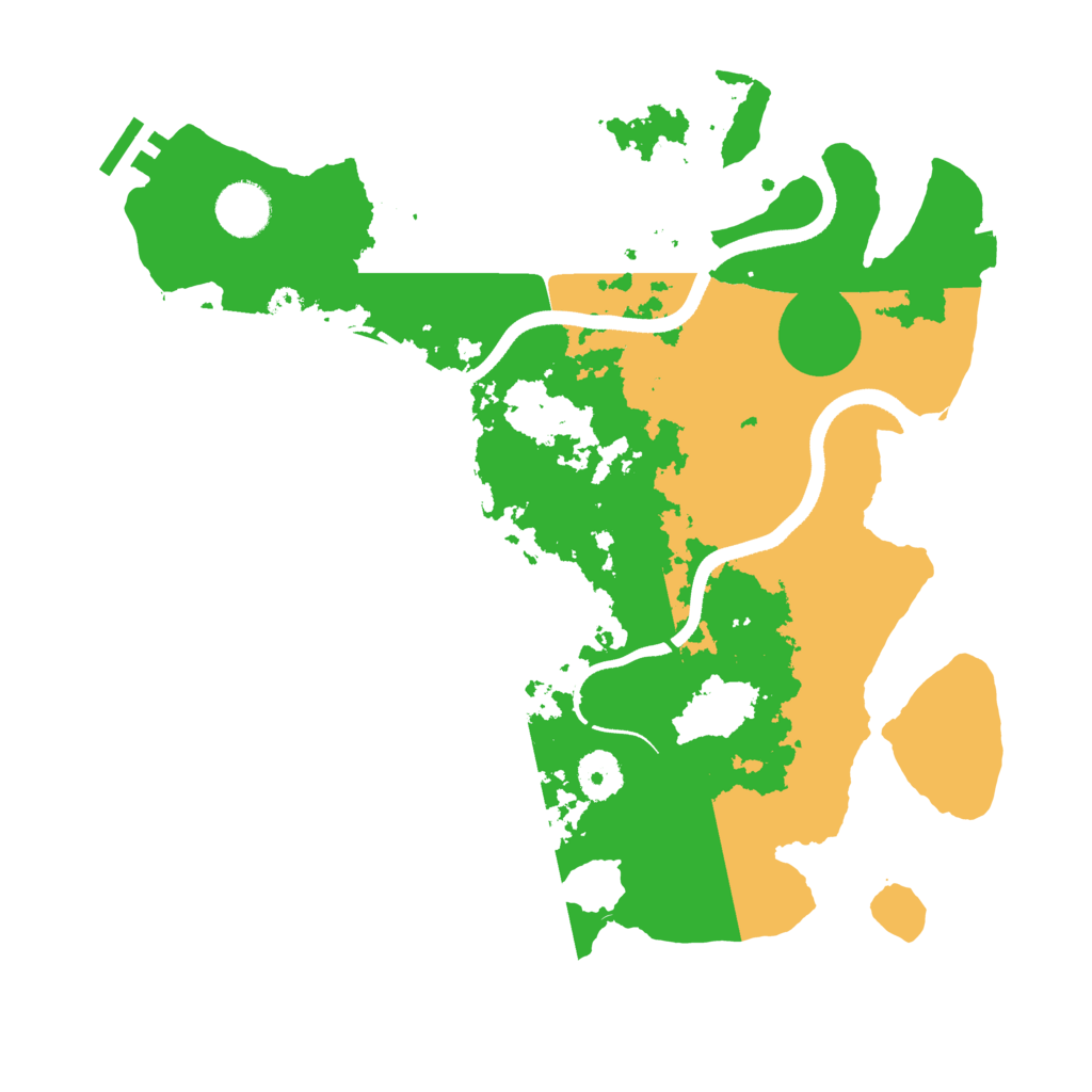 Biome Rust Map: Procedural Map, Size: 3500, Seed: 1405135579