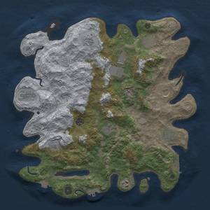 Thumbnail Rust Map: Procedural Map, Size: 3900, Seed: 75438825, 19 Monuments