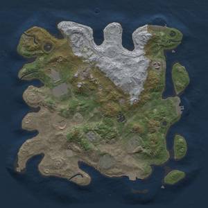 Thumbnail Rust Map: Procedural Map, Size: 3500, Seed: 1993020866, 17 Monuments