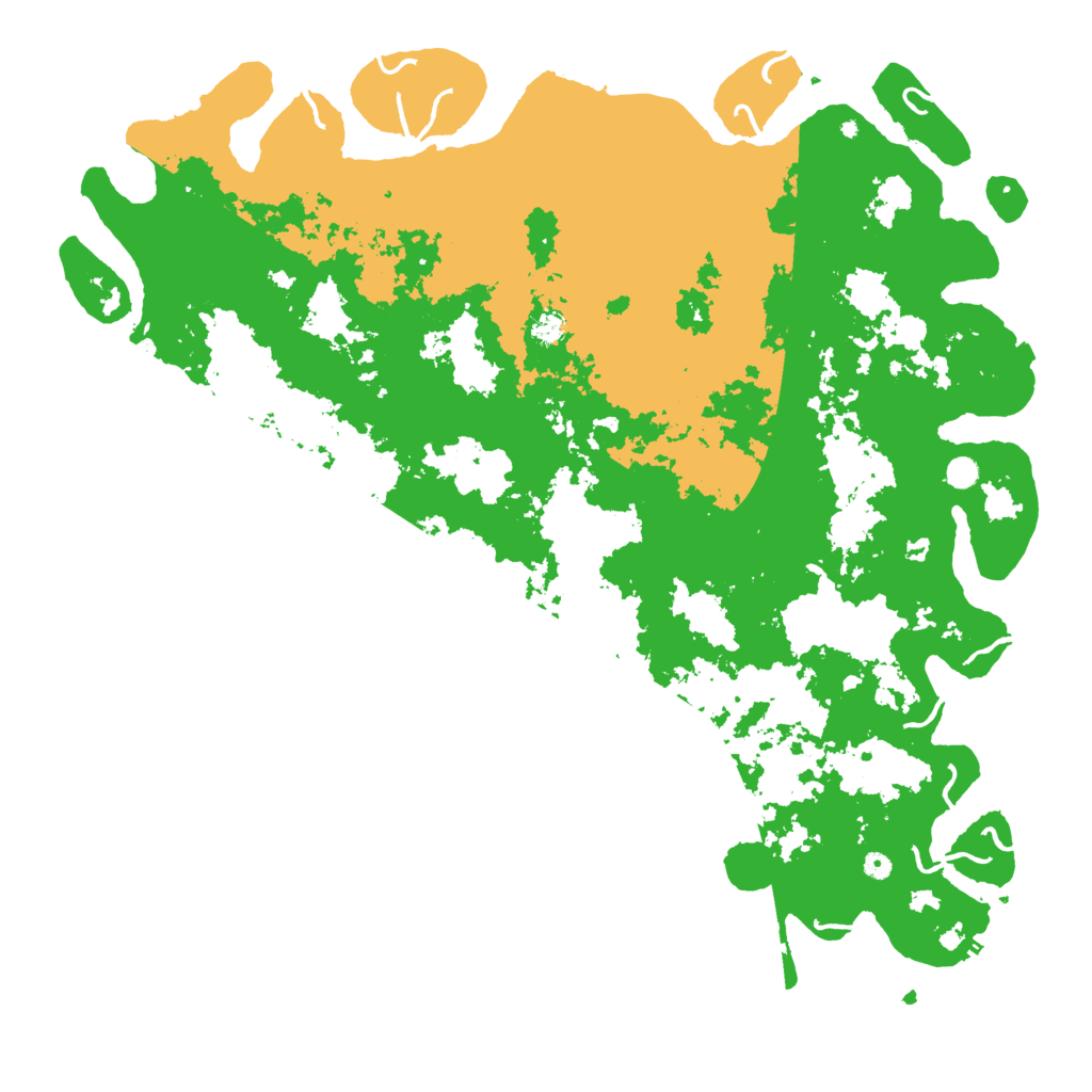 Biome Rust Map: Procedural Map, Size: 6000, Seed: 1233568