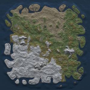 Thumbnail Rust Map: Procedural Map, Size: 6000, Seed: 1233568, 19 Monuments