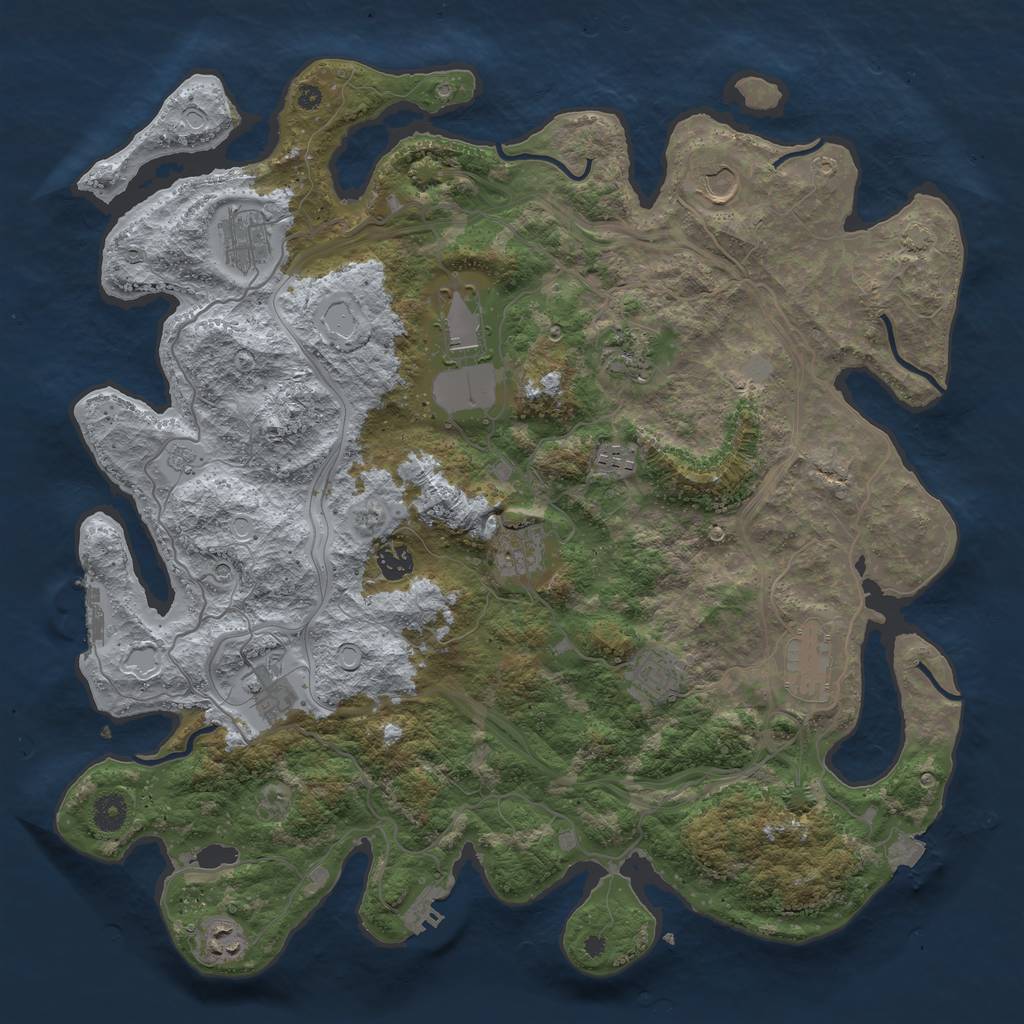 Rust Map: Procedural Map, Size: 4250, Seed: 1748343012, 19 Monuments