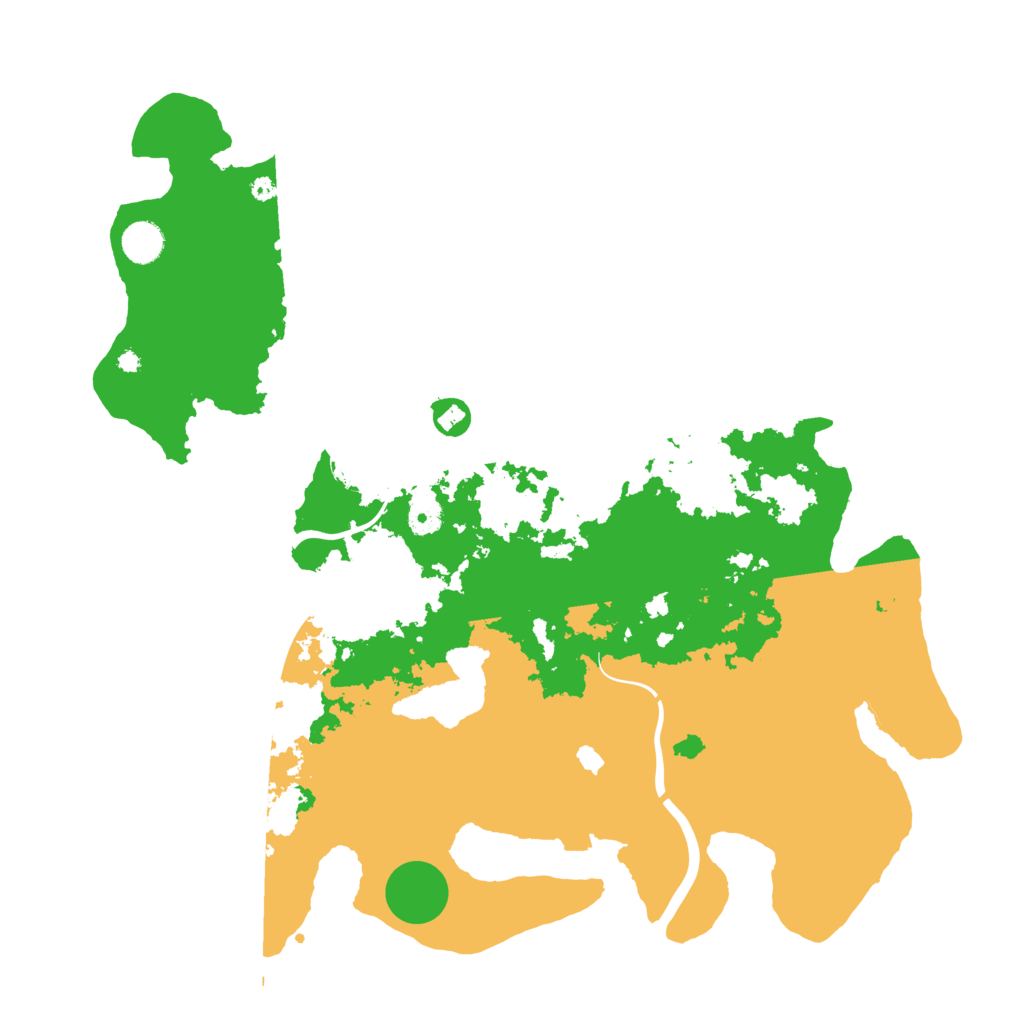 Biome Rust Map: Procedural Map, Size: 4300, Seed: 58